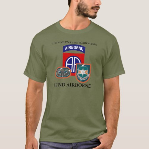 313TH MILITARY INTELLIGENCE BN 82ND AIRBORNE T_Shi T_Shirt