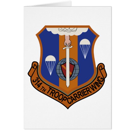314th Troop Carrier Wing Cards (Front)