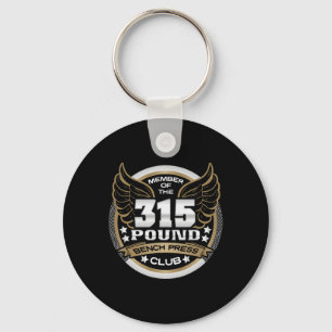 315 Pound Bench Press Club For Powerlifter Weightl Keychain