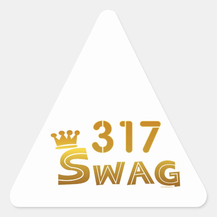 317 Indiana Swag Triangle Sticker
