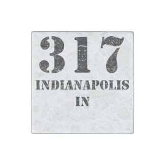 317 Indianapolis IN Stone Magnet