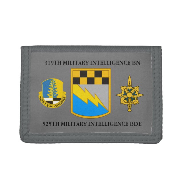 319TH MILITARY INTELLIGENCE BATTALION 525TH BDE TRIFOLD WALLET (Front)