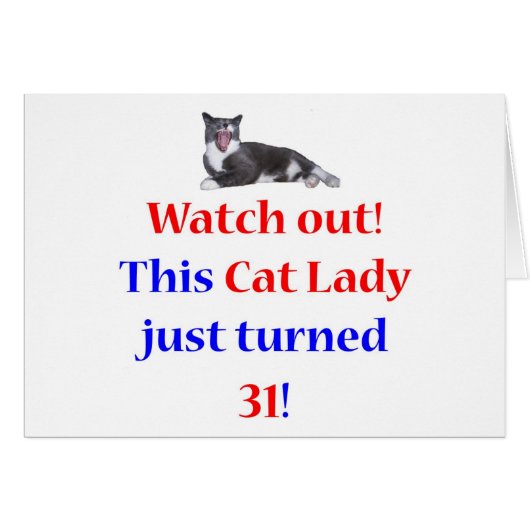 31 Cat Lady Cards (Front Horizontal)