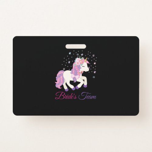 31Funny Bachelorette Party Unicorn Brides Teampn Badge