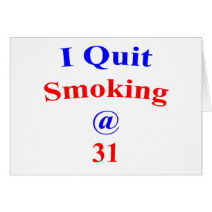 31 I Quit Smoking Cards