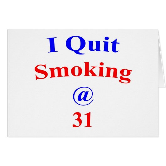 31 I Quit Smoking Cards (Front Horizontal)