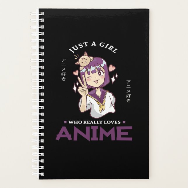 31.Just A Girl Who Really Loves Anime Planner (Front)