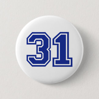 31 - number pinback button
