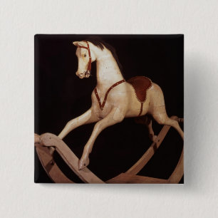 31:Rocking horse, English, 1840 Pinback Button