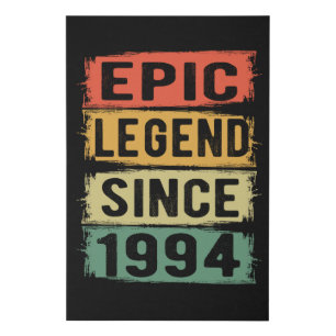 31 Year Old 1993 Epic Legend 31st Birthday Gift Faux Canvas Print