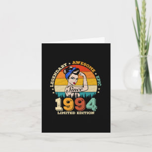 31 Year Old Bday Vintage 31st Birthday Gift Women Card