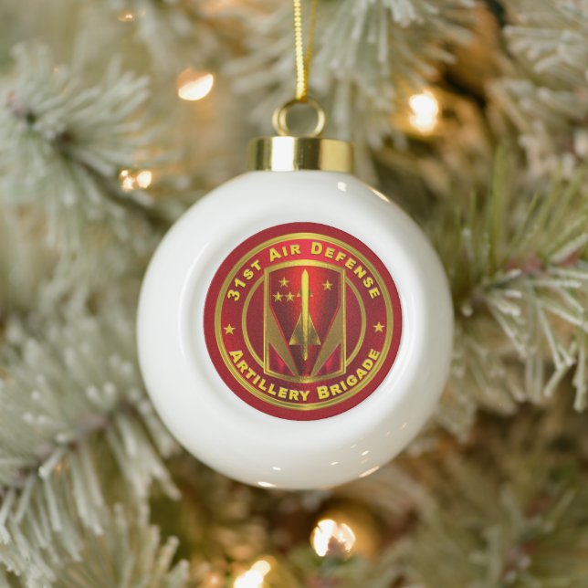 31st Air Defense Artillery Brigade  Ceramic Ball Christmas Ornament (Tree)