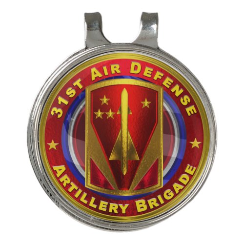 31st Air Defense Artillery Brigade  Golf Hat Clip