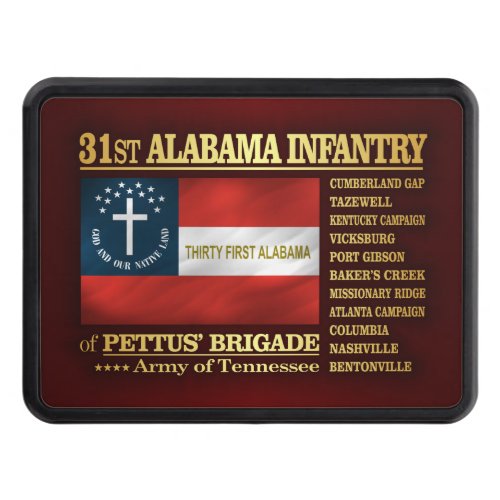 31st Alabama Infantry BA2 Tow Hitch Cover
