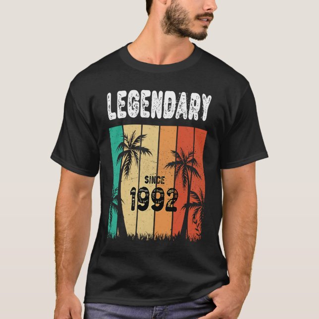 31st Birthday 1992  Birthday for Men and Women T-Shirt (Front)
