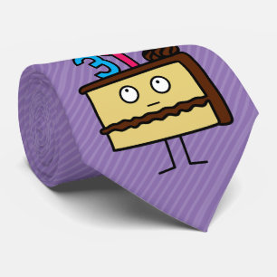 31st Birthday Cake with Candles Neck Tie