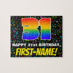 [ Thumbnail: 31st Birthday — Fun, Colorful Music Symbols & “31” Jigsaw Puzzle ]