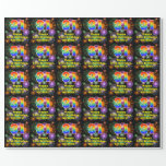 [ Thumbnail: 31st Birthday: Fun Fireworks, Rainbow Look # “31” Wrapping Paper ]