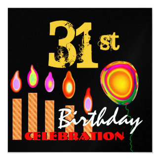 31st Birthday Invitations & Announcements | Zazzle