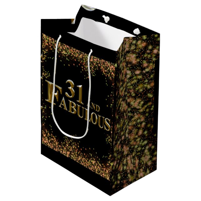 31st Birthday  Medium Gift Bag (Front Angled)