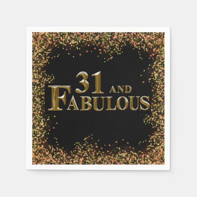 31st Birthday  Napkins (Front)