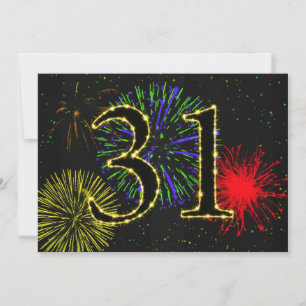 31st birthday party invitate invitation