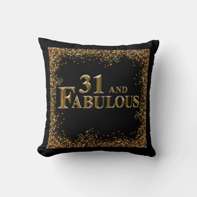 31st Birthday  Throw Pillow (Front)
