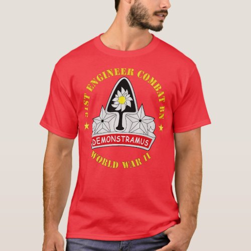 31st Engineer Combat Bn WorldII T_Shirt