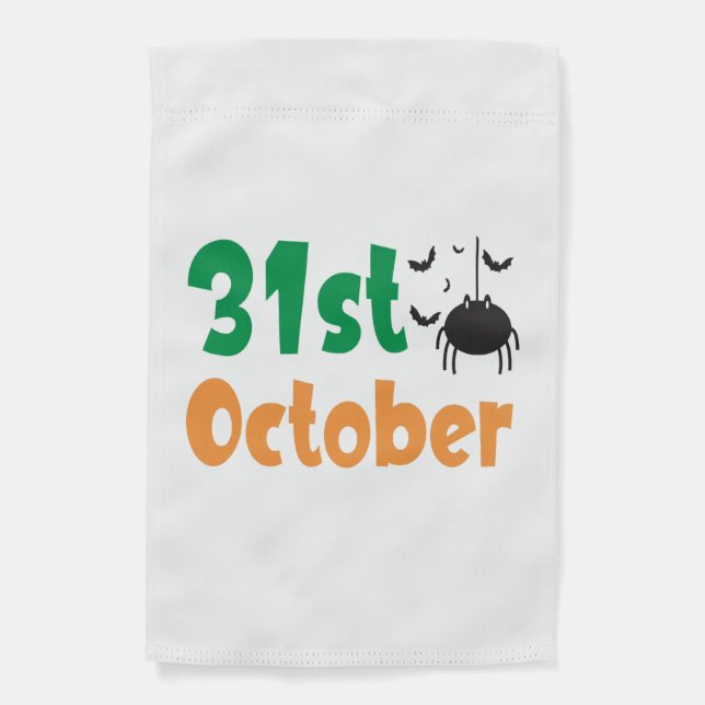 31st October - Halloween Garden Flag (Front)