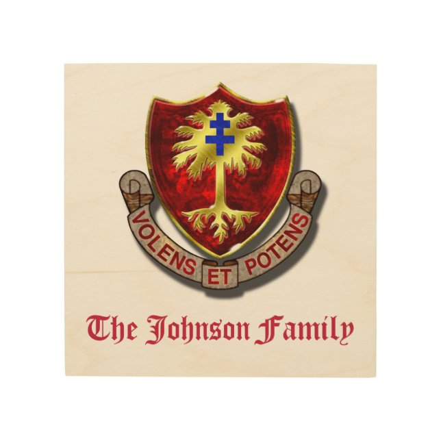 320th Field Artillery Regiment Wood Wall Plaque Art (Front)