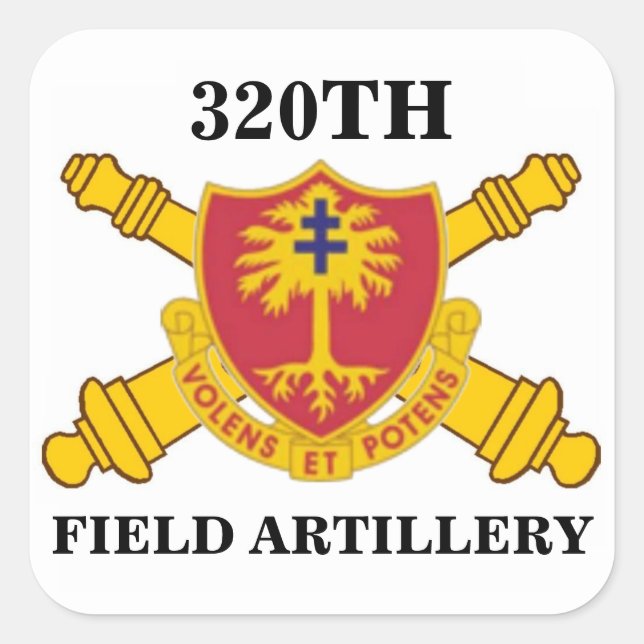 320TH FIELD ARTILLERY STICKERS (Front)