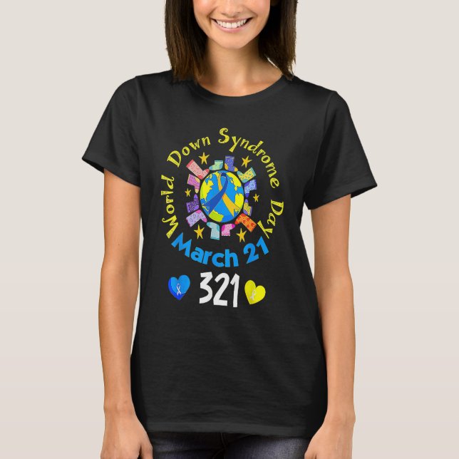 321 World Down Syndrome Awareness Day Rock Your So T-Shirt (Front)