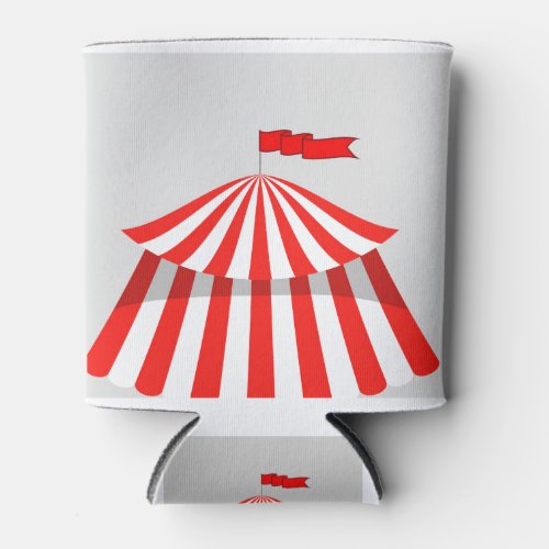 3224Circus Tent Icon Can Cooler