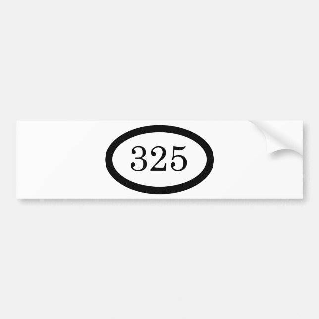 325 Parachute Infantry Bumper Sticker (Front)