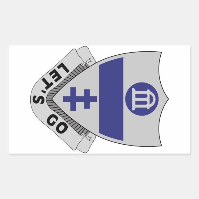325th Infantry Regiment - DUI - LET'S GO Rectangular Sticker (Front)