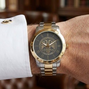 32/33rd Scottish Rite Double Headed Eagle Masonic Watch