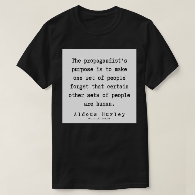 32 Aldous Huxley Quotes 190714 T-Shirt (Design Front)