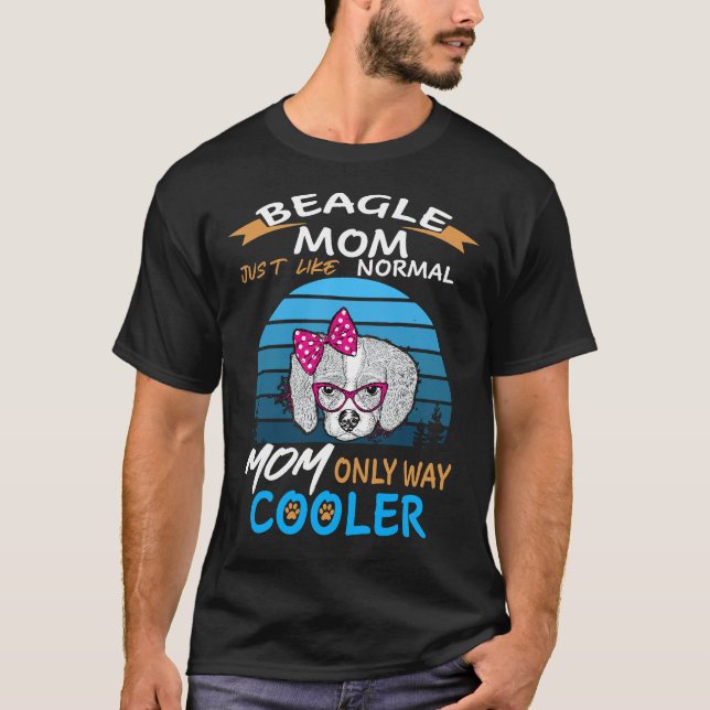 32 Beagle Mom Cooler T-Shirt (Front)