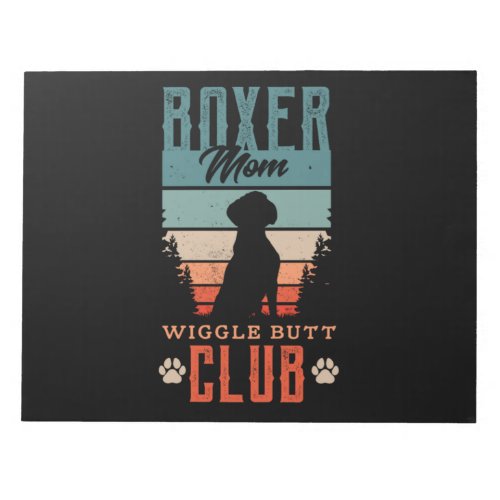32Boxer Mom Wiggle Butt Club Notepad