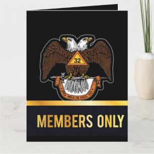 32 degree mason greeting card