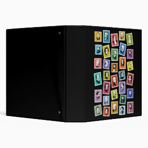 32 graphic portraits of the greatest composers 3 ring binder