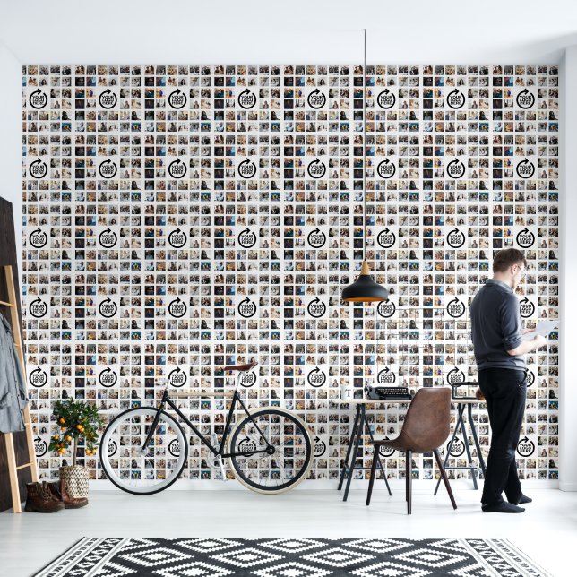 32 Photo and Logo Template Collage Business Wallpaper (Living Room)