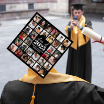 32 Photo Collage Class of |  Graduation Cap Topper