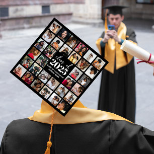 32 Photo Collage Class of    Graduation Cap Topper