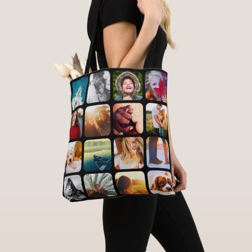 32 Photo Double Sided Black Carry Bag