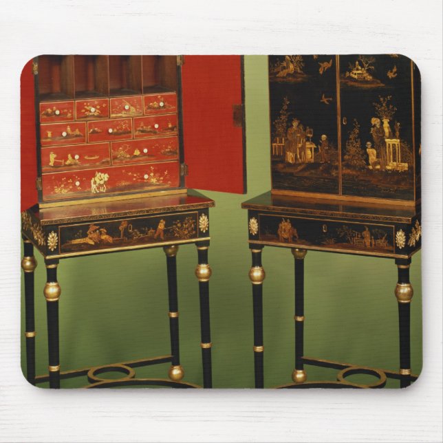 32:Two Chinoiserie cabinets, c.1770 Mouse Pad (Front)