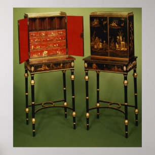 32:Two Chinoiserie cabinets, c.1770 Poster