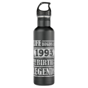 32 Year Old 1993 Birth Of Legend 32nd Birthday Stainless Steel Water Bottle