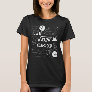 32 Year Old Bday Math Teacher 32nd Birthday Gift T-Shirt