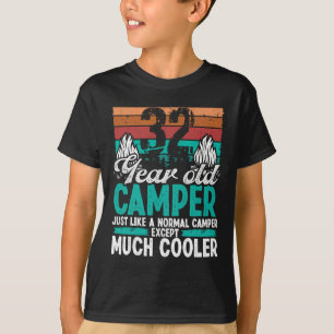 32 Year Old Camper Scouting Vintage Camping 32 Bir T-Shirt